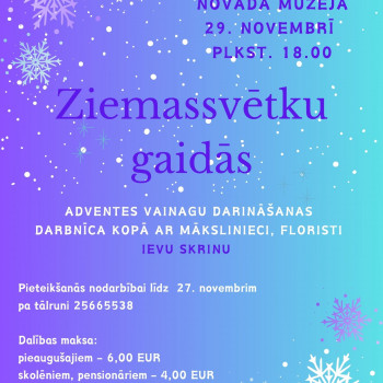 Adventes vainagu darināšanas darbnīca!